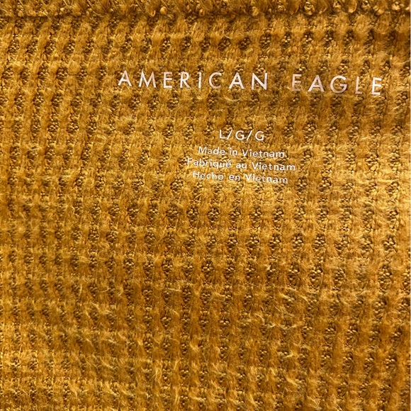 Gold waffle knit top - Picture 2 of 4